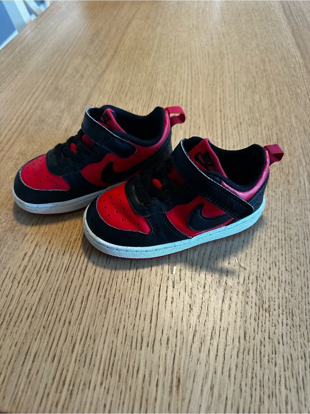 Nike Toddler Grey Tee with Red & Black Sneaker Set